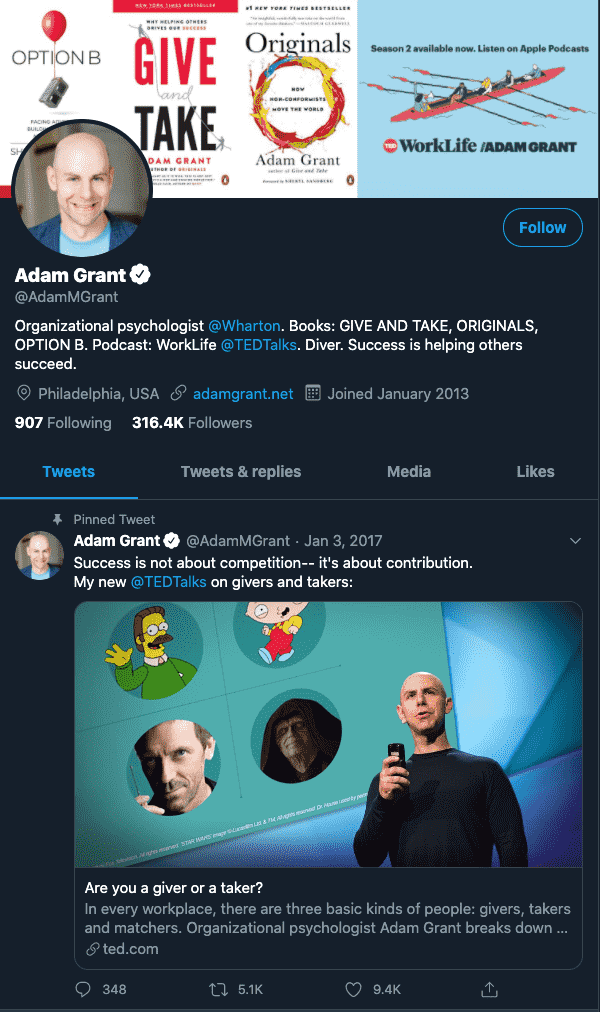 トップTwitterインフルエンサー