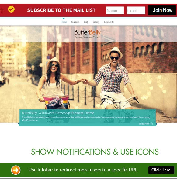 Estilo de barra de información