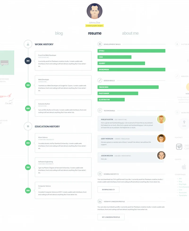 موضوع cvCard الفسفور الابيض