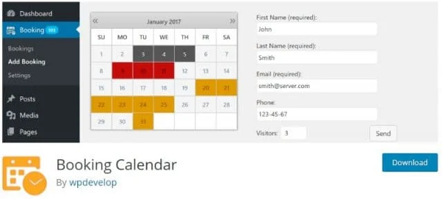 予約カレンダー