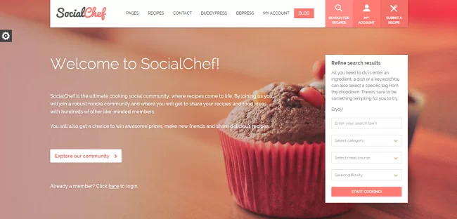Thème WordPress SocialChef