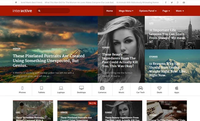 Thème du magazine interactif