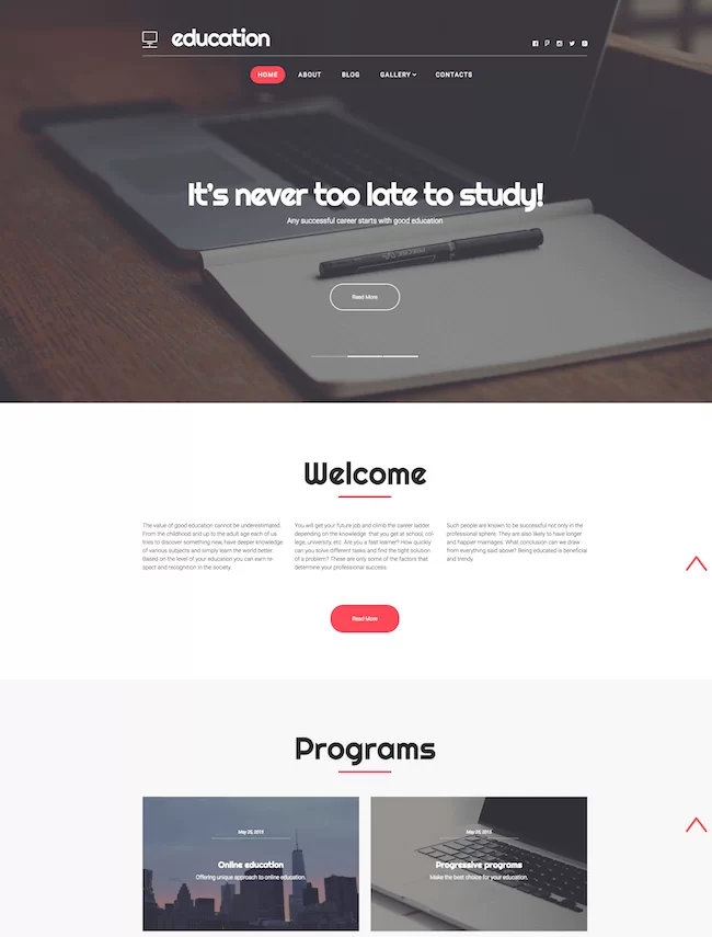 Thème WordPress du centre d'éducation