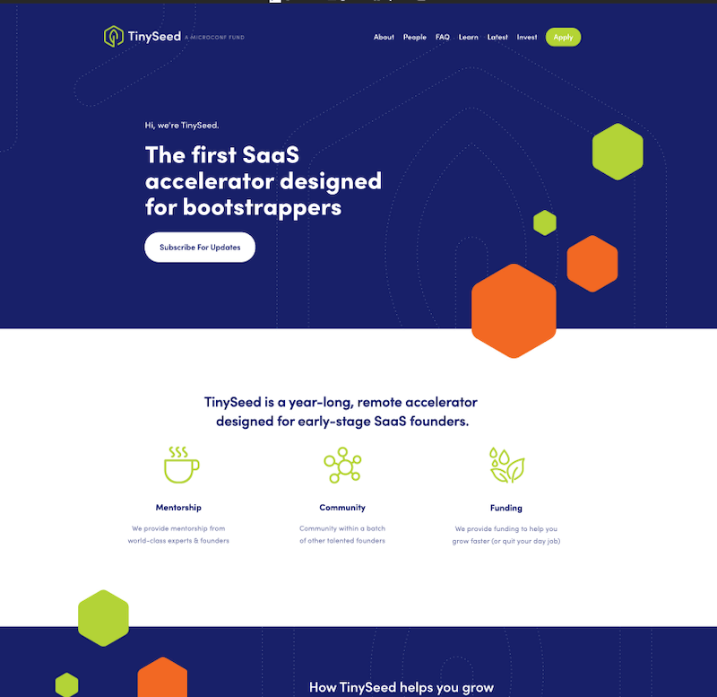 TINYSEED 스퀘어스페이스 디자인