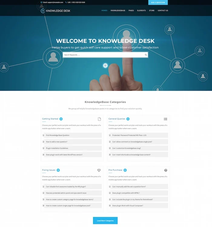 Tema WordPress Knowledgedesk