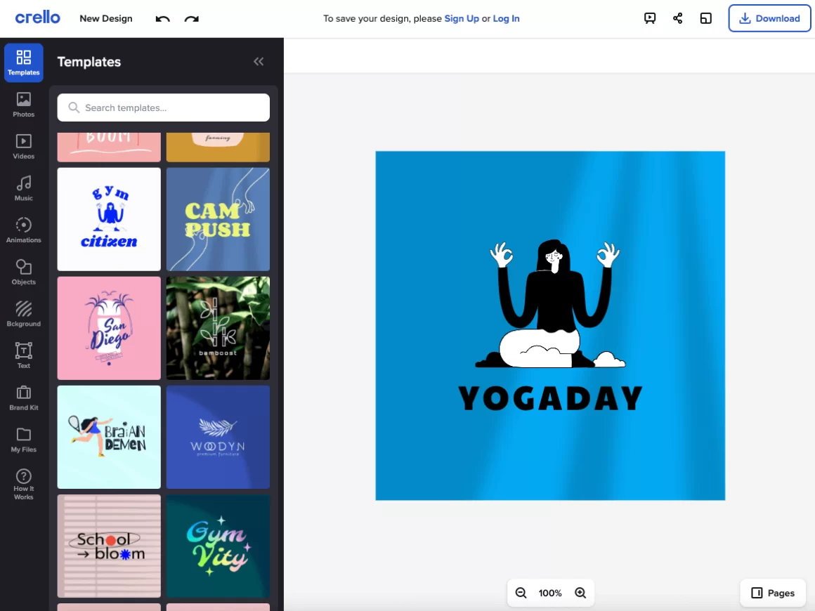 Créateur de logo Crello