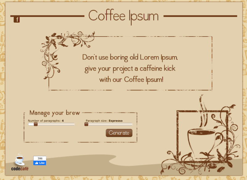 Café ipsum