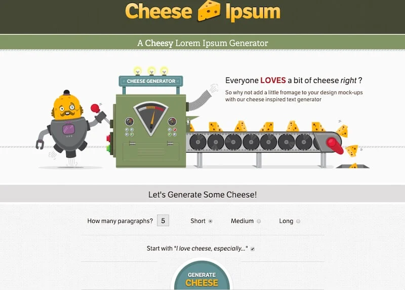 Ipsum au fromage