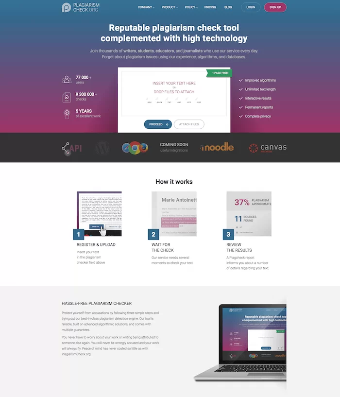 outil de vérification du plagiat