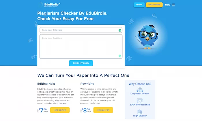 Vérificateur de plagiat EduBirdie