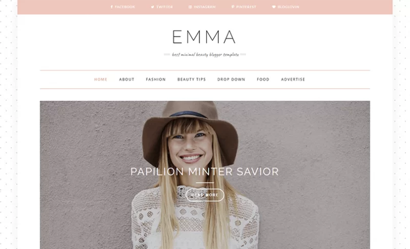 Modèle de blog Emma