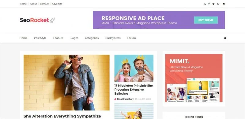 Modèle de fusée SEO