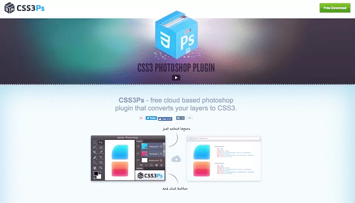 Pluginul Photoshop CSS3PS