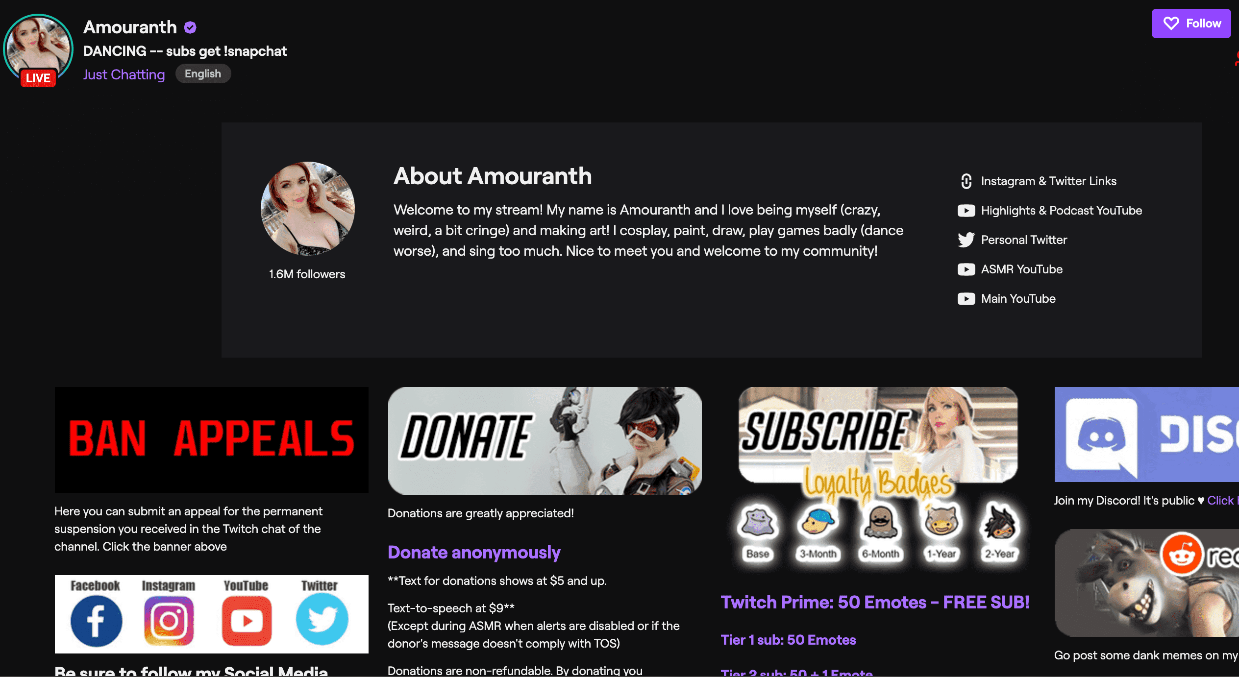 女性のけいれんストリーマー