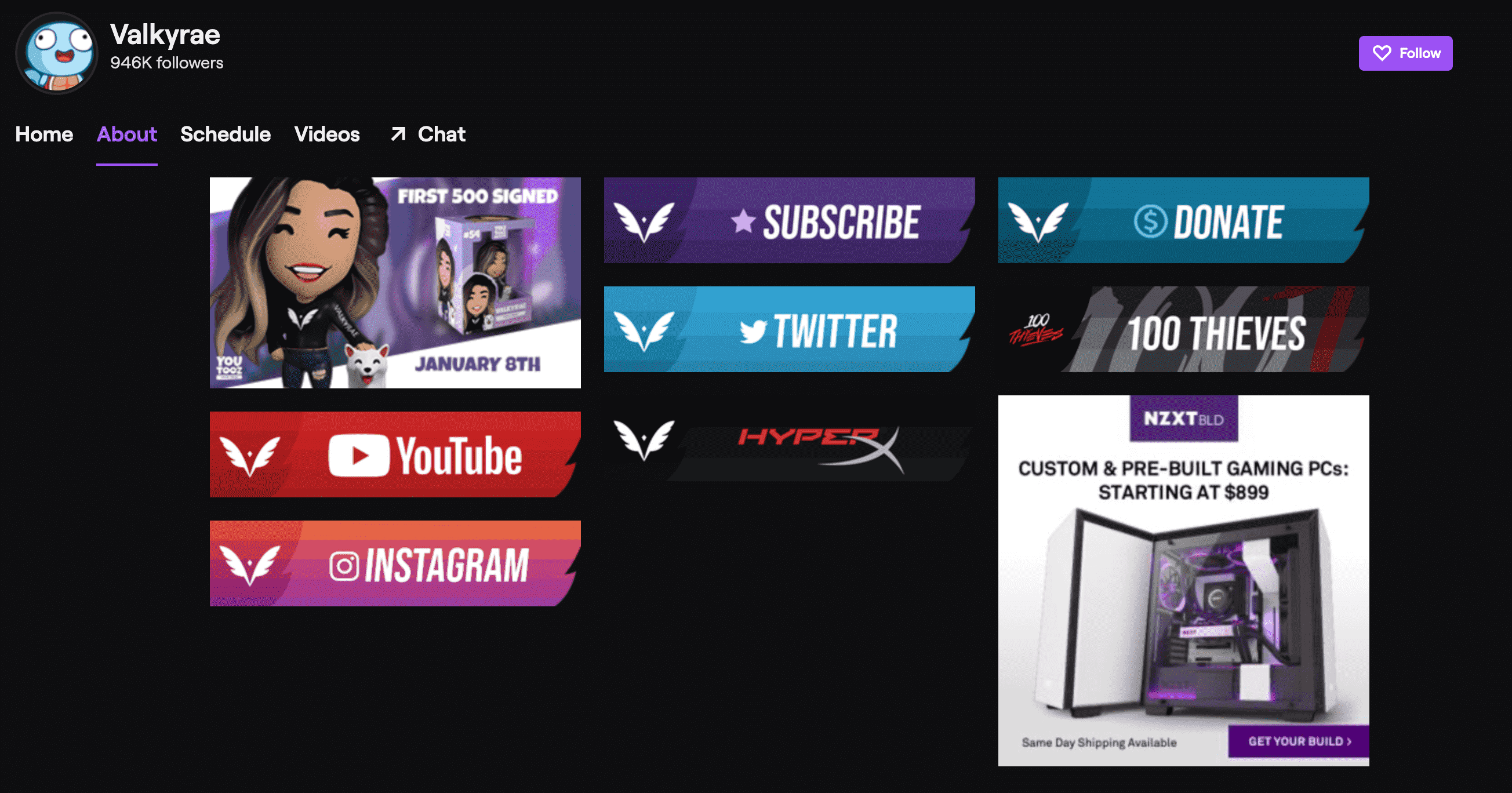 女性のけいれんストリーマー