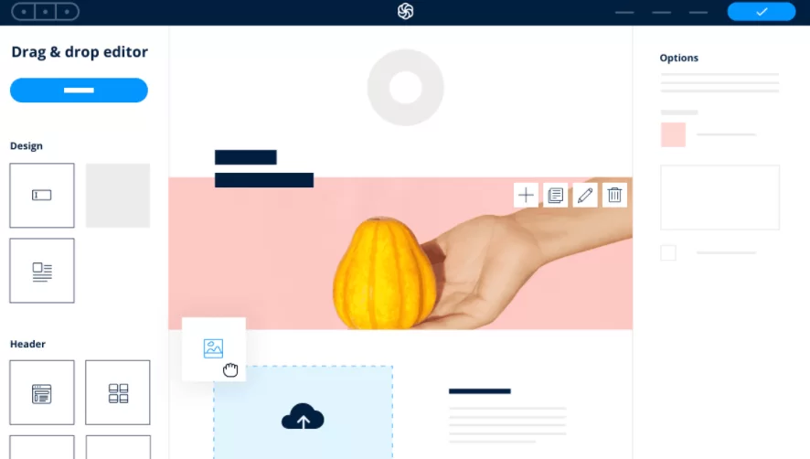 Sendinblue 拖放生成器