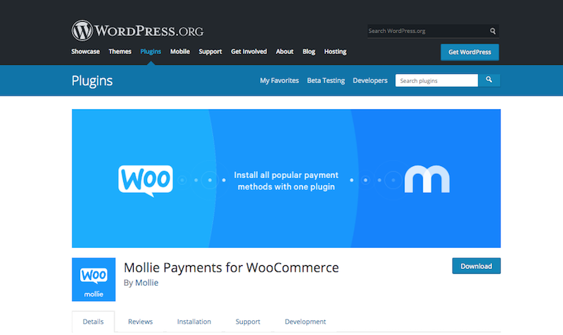 WooCommerce 的 Mollie 付款