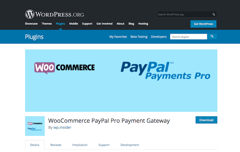WooCommerce 网站的 PayPal Pro