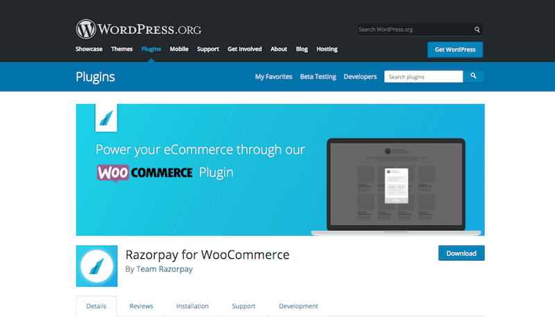 WooCommerce 的 Razorpay