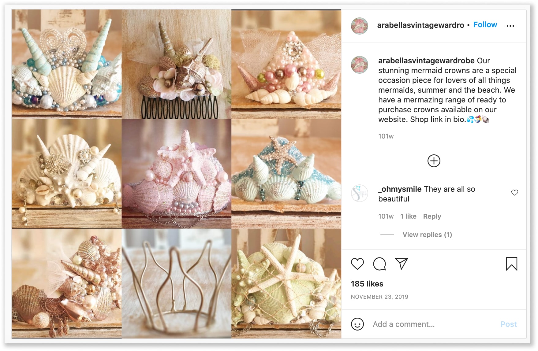 Come vendere su Instagram - Guida per principianti per il 2022 2 arabellasvintagewardrobe