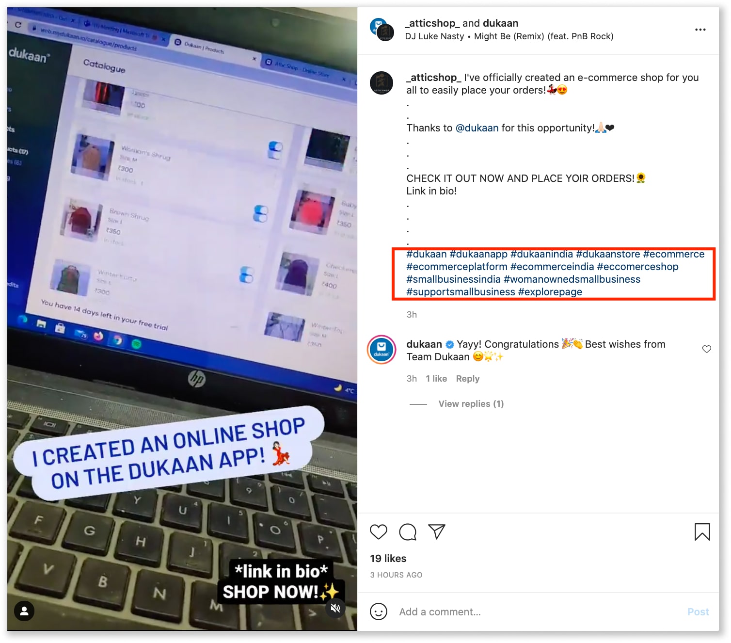 Come vendere su Instagram - Guida per principianti per il 2022 3 hashtags on Instagram