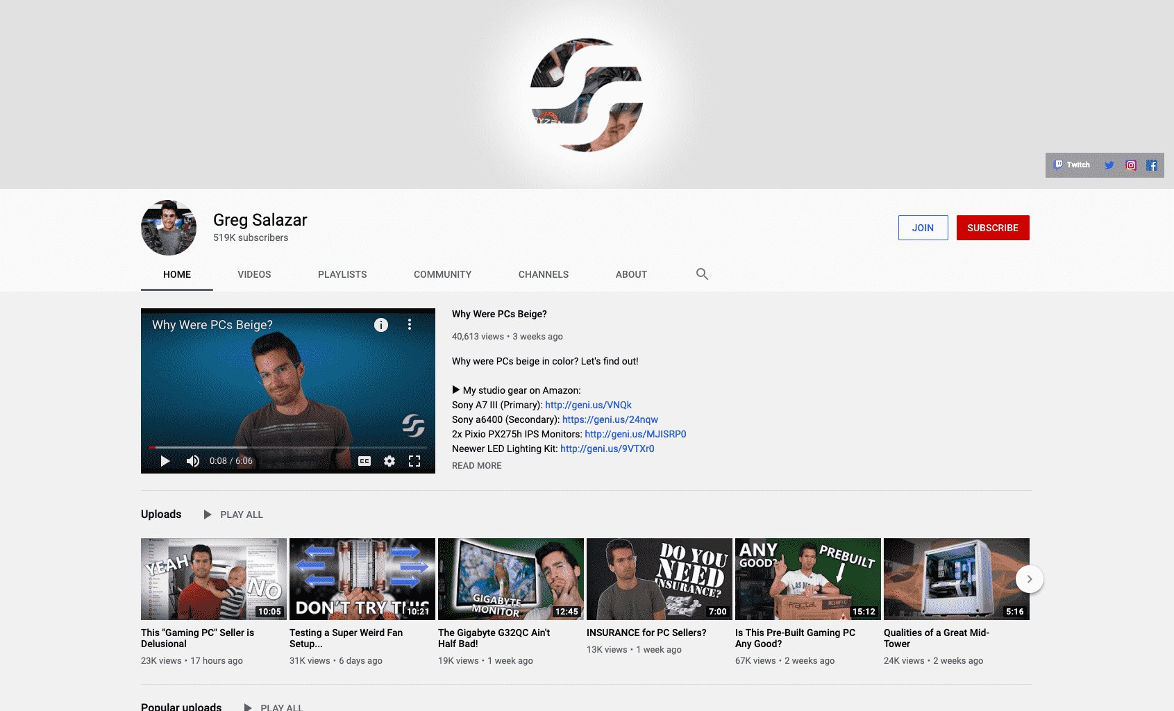 トップコンピュータハードウェアインフルエンサー