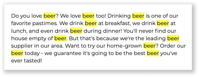 Marketing SEO: come iniziare e sfruttarlo al meglio nel 2022! 21 keyword stuffing example