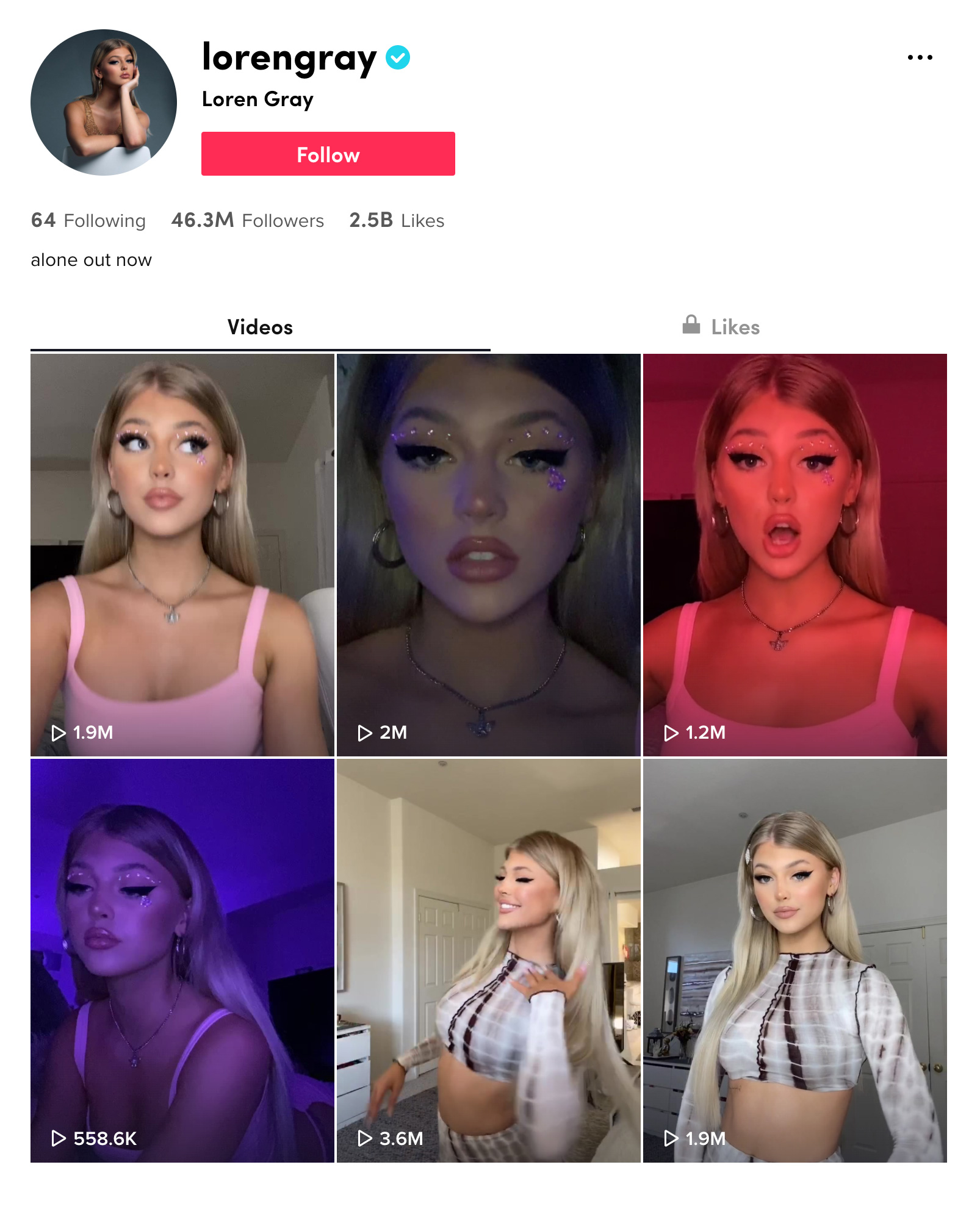 Loren Grey TikTok-Profil