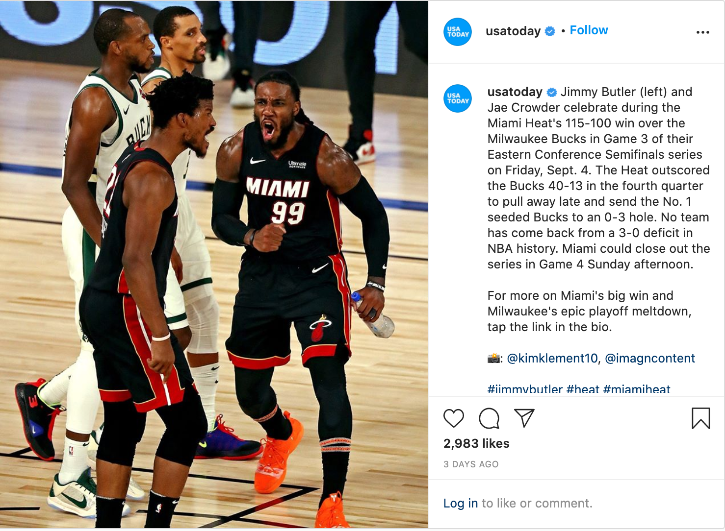 Miami Heat instapost3