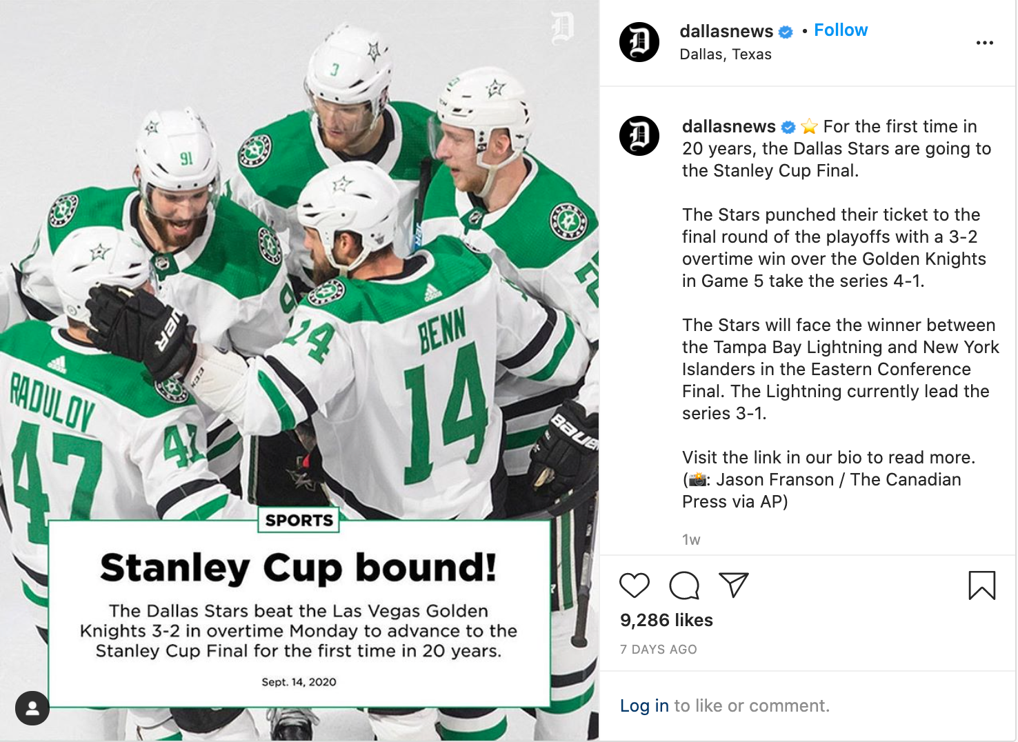 ダラススターズインスタポスト2