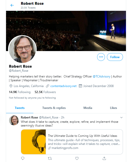 로버트 로즈 비즈니스 인플루언서 및 사상가