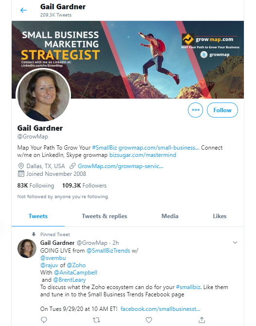 Gail Gardner 비즈니스 인플루언서 및 사상가