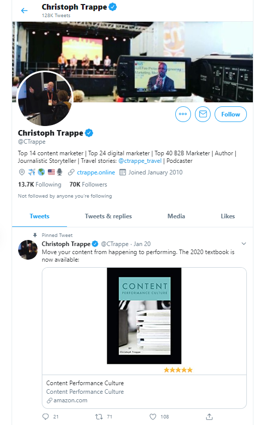 크리스토프 트랩 비즈니스 인플루언서 및 사상가