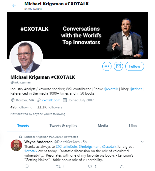 Michael Krigsman 비즈니스 인플루언서 및 사상가