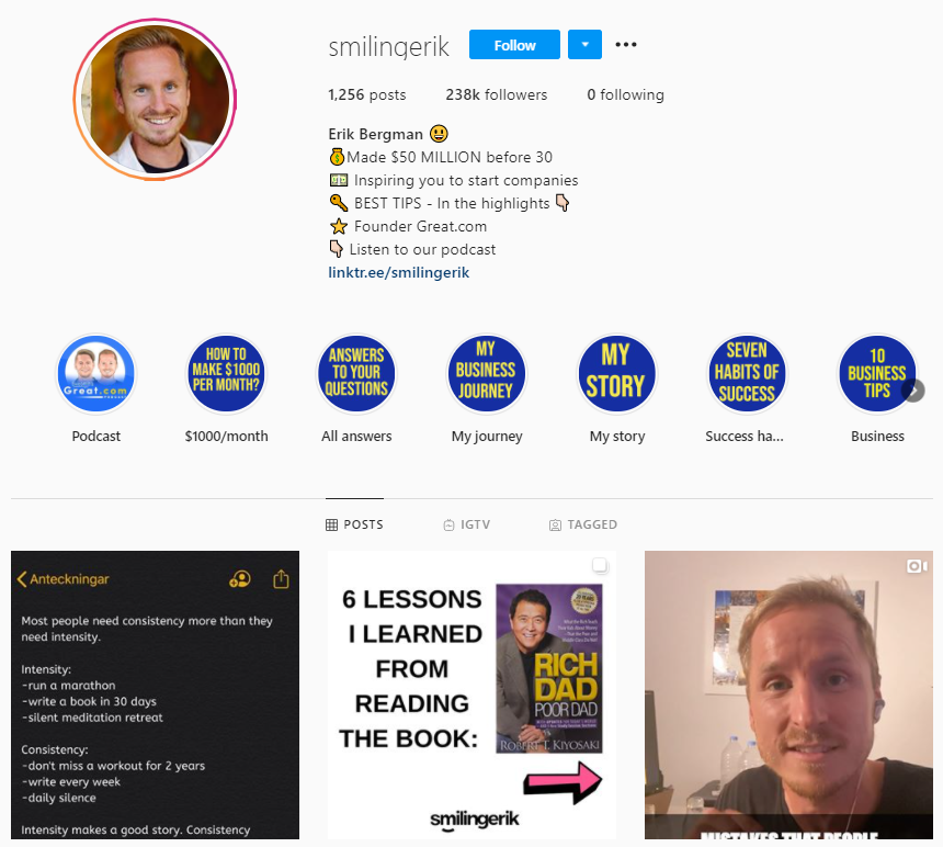 Erik Bergman 비즈니스 인플루언서 및 사상가