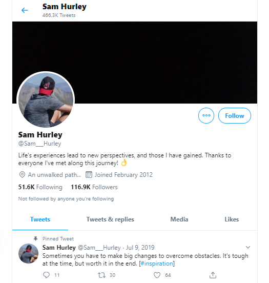 Sam Hurley 비즈니스 인플루언서 및 사고 리더