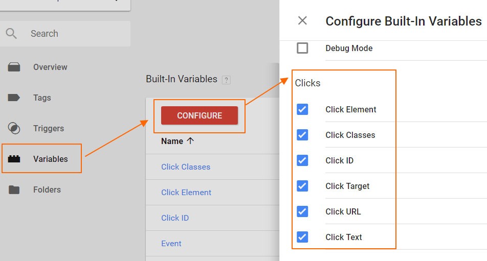GoogleAnalyticsクリックトラッキング