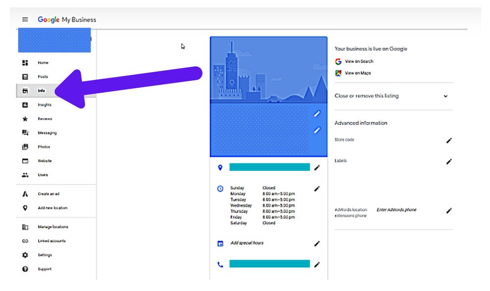 Гугл Мой Бизнес настроен