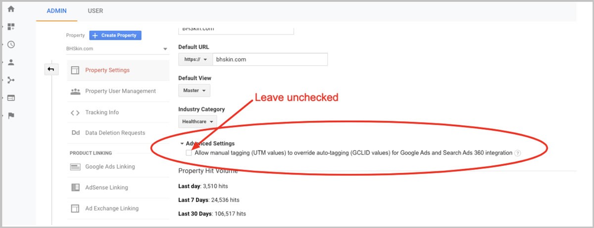 Marquage automatique Google Ads