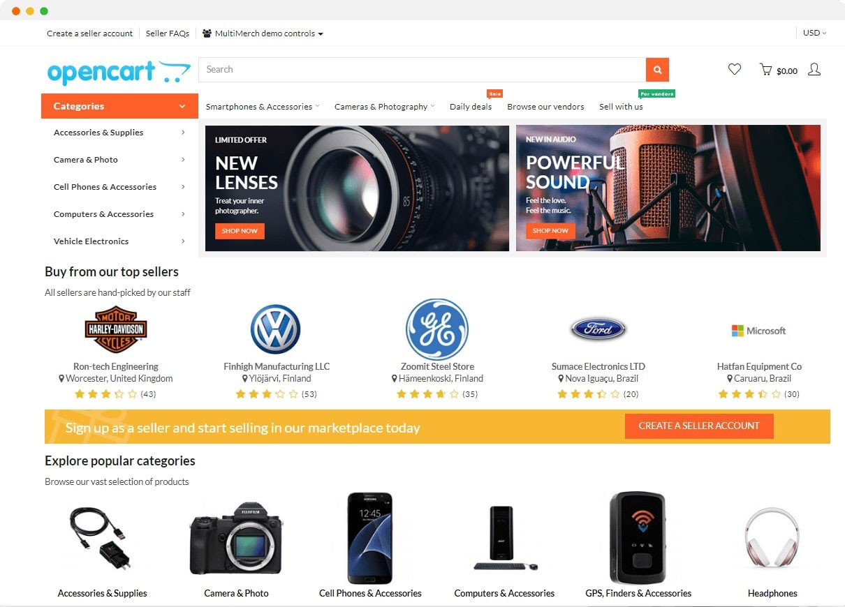 OpenCart 다중 공급업체 플러그인: 리뷰 및 이점
