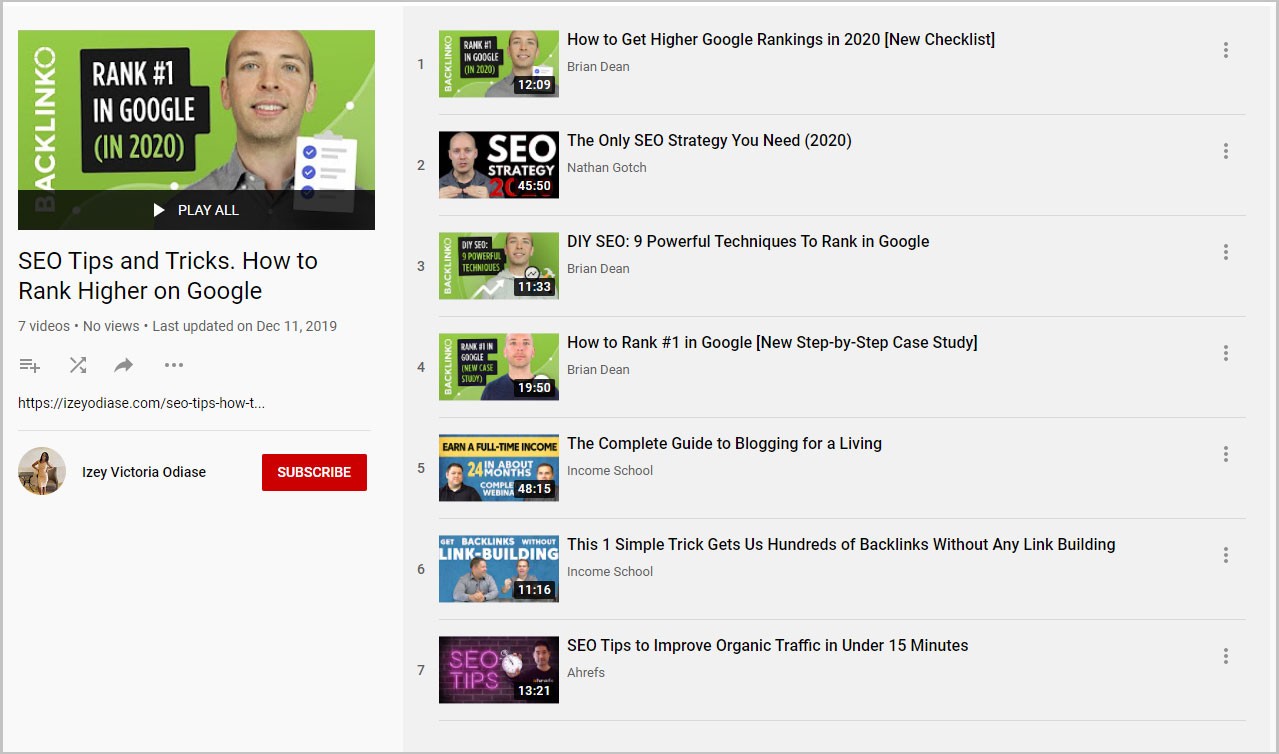 Google의 첫 페이지에서 YouTube 동영상 순위를 매기는 방법