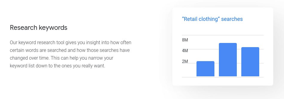 جوجل أداة البحث عن الكلمات الرئيسية