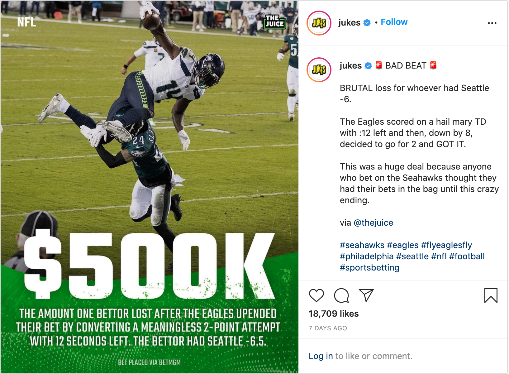 西雅图海鹰队 Insta Post 1