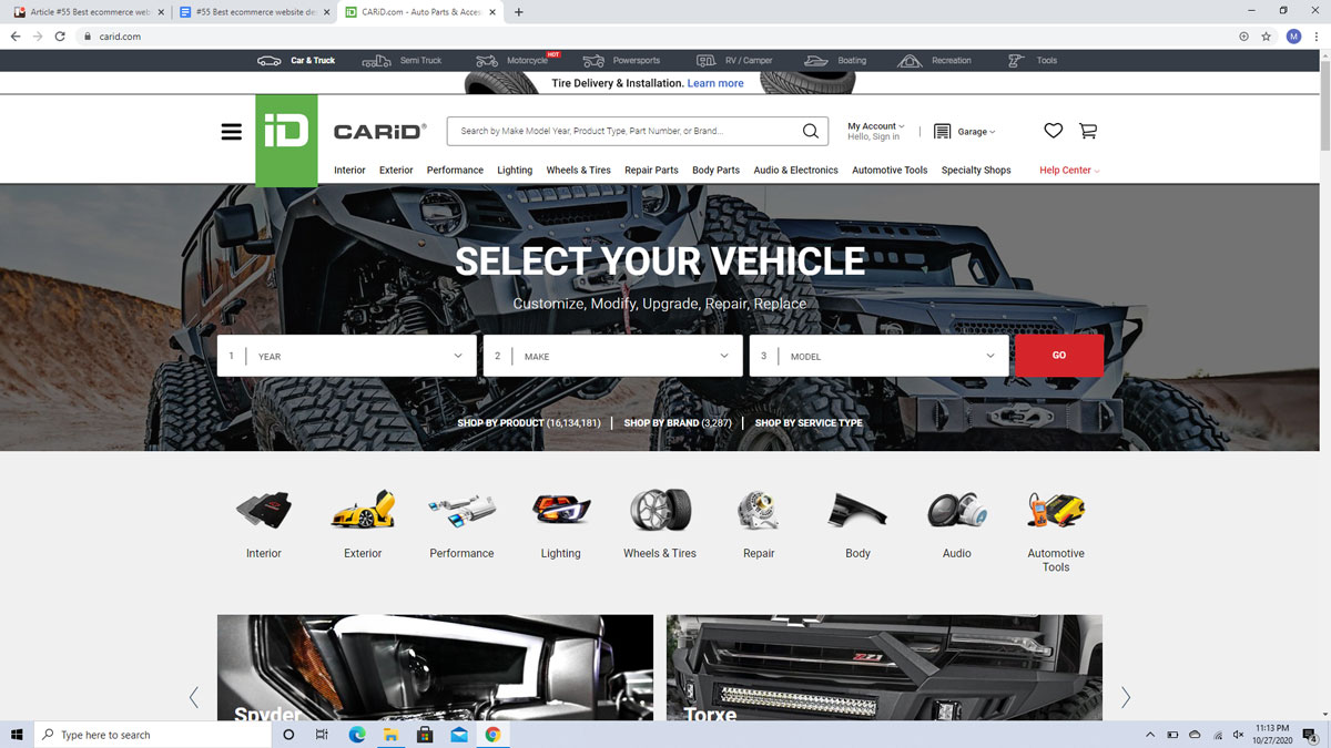 최고의 전자 상거래 웹 사이트 디자인