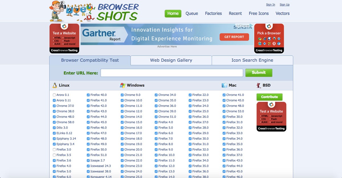 웹사이트 상태 확인