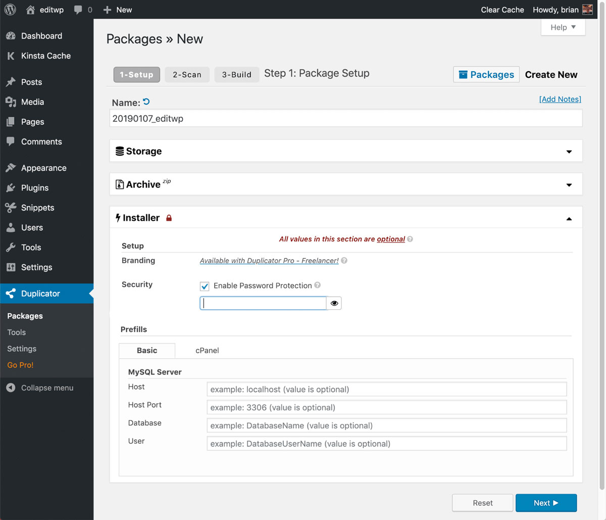 wordpress site nasıl taşınır