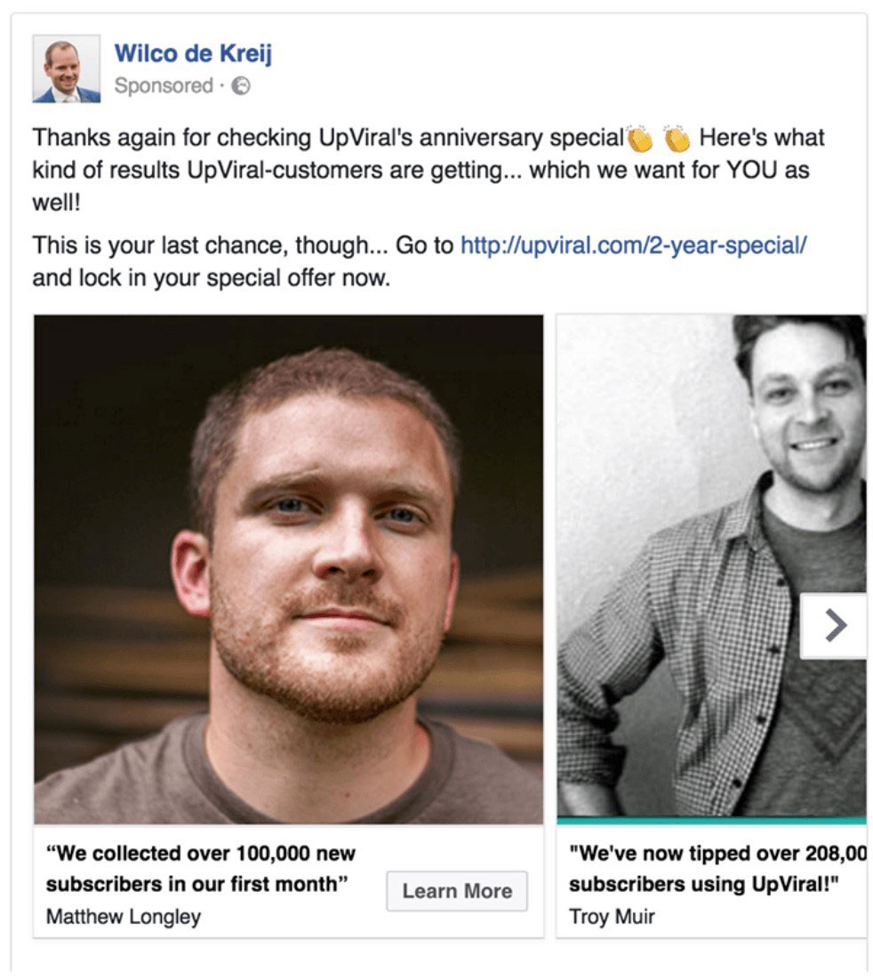 Получите более быстрые результаты с рекламной публикацией в Facebook