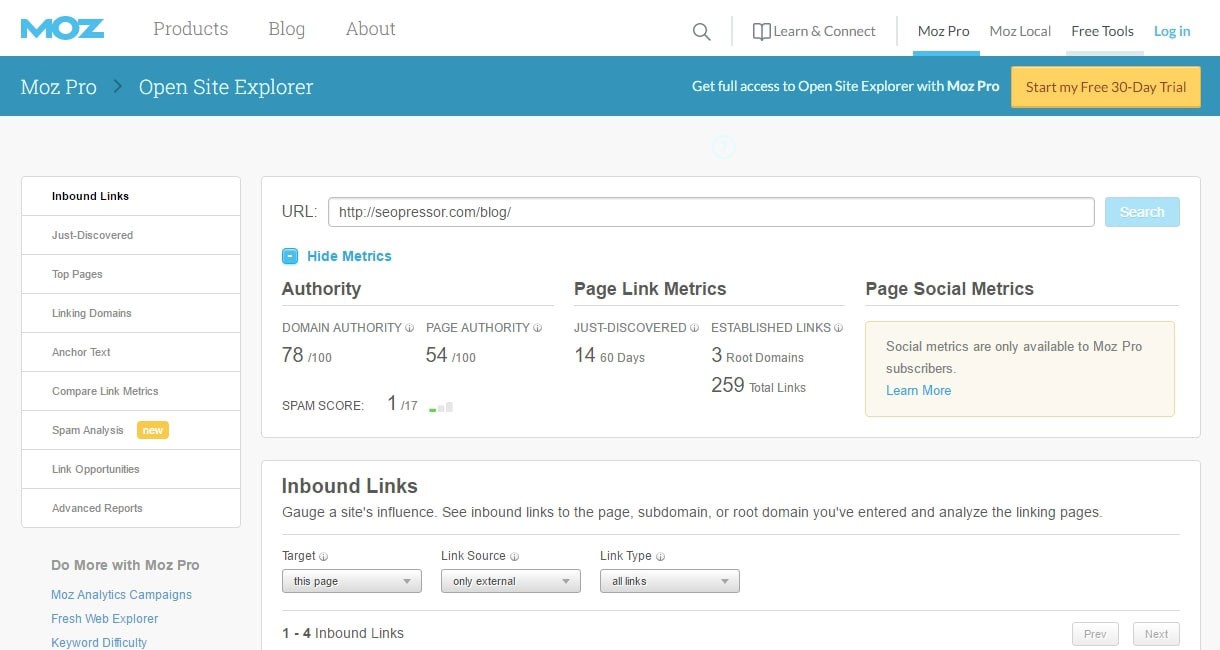 Jak sprawdzić DA lub PA witryn?