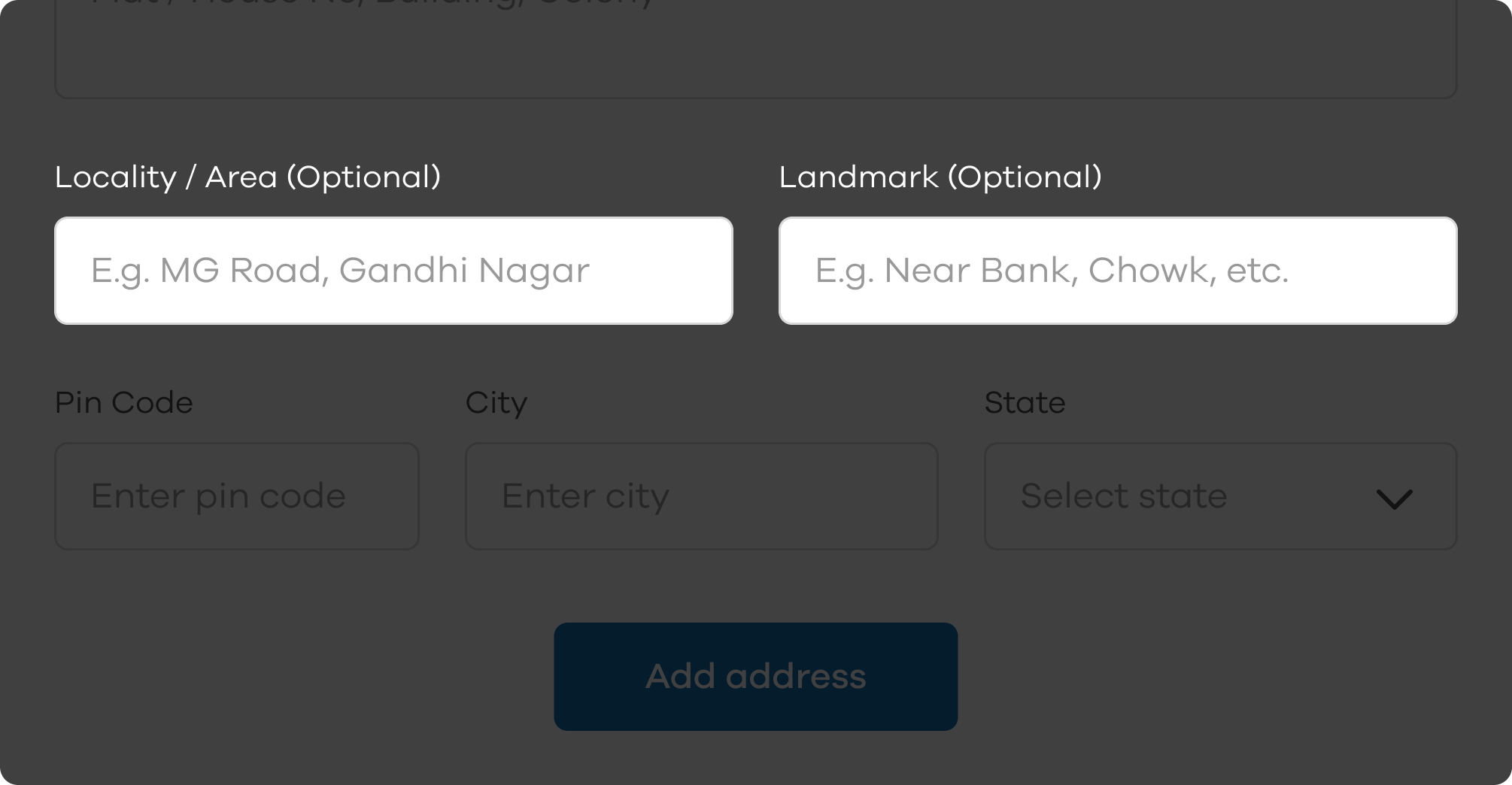 Dukaan'daki Özelliklerin Tam Listesi ve Ürün Güncellemeleri 1 Full List of Features on Dukaan & Product Updates address fields