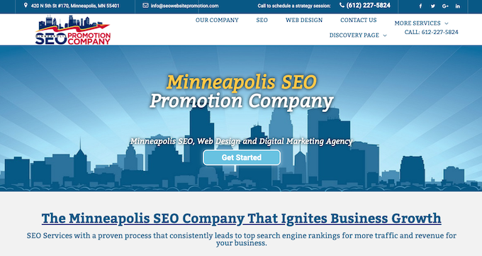 บริษัท โปรโมชั่น Minneapolis SEO